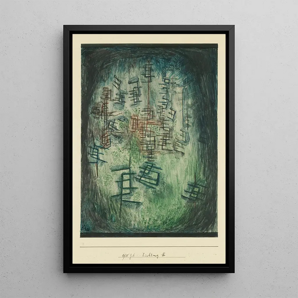 Polana E - Paul Klee — oprawiony obraz na ścianie