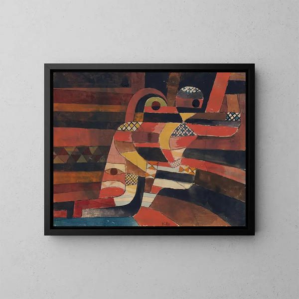 Kochankowie - Paul Klee — oprawiony obraz na ścianie