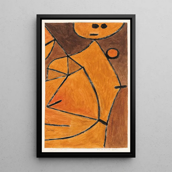 Manekin - Paul Klee — oprawiony obraz na ścianie