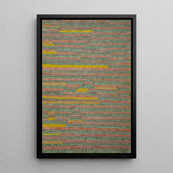 Monuments à G - Paul Klee — oprawiony obraz na ścianie