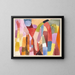 Ruch sklepionych komór - Paul Klee — oprawiony obraz na ścianie