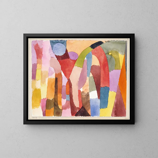 Ruch sklepionych komór - Paul Klee — oprawiony obraz na ścianie