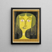 Portret kobiety z fioletowymi oczami - Paul Klee — oprawiony obraz na ścianie