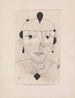Szkic portretu damy w kostiumie - Paul Klee — widok dzieła