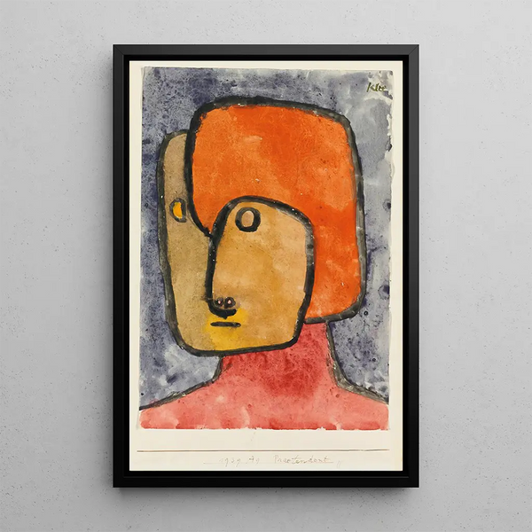 Przebiegły Przeciwnik - Paul Klee — oprawiony obraz na ścianie