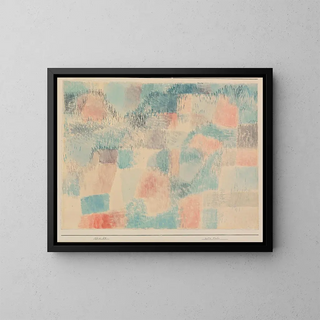 Czerwona ziemia - Paul Klee — oprawiony obraz na ścianie