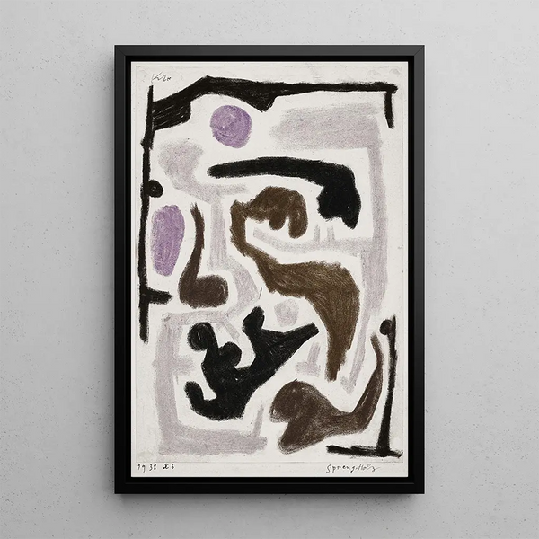 z pociętego drewna - Paul Klee — oprawiony obraz na ścianie