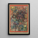 Ogród dziwaczny - Paul Klee — oprawiony obraz na ścianie