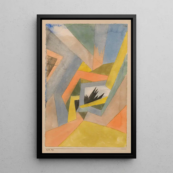 L'idée des sapins - Paul Klee — oprawiony obraz na ścianie
