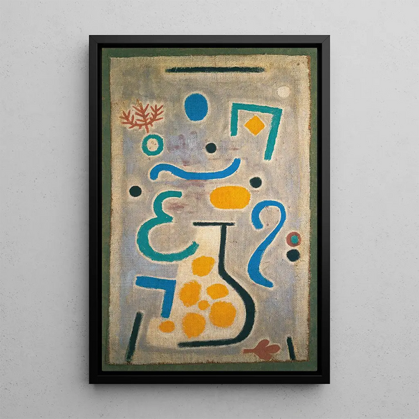 Le vase - Paul Klee — oprawiony obraz na ścianie