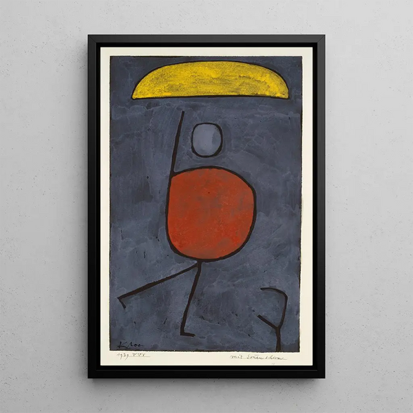 z parasolem - Paul Klee — oprawiony obraz na ścianie