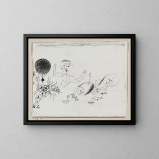 z punktem - Paul Klee — oprawiony obraz na ścianie
