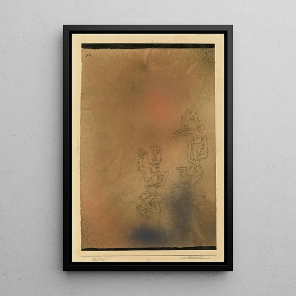 Dwie dusze ku górze - Paul Klee — oprawiony obraz na ścianie