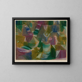 Dwa obrazy ptaków - Paul Klee — oprawiony obraz na ścianie