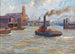 Port w Hamburgu - Paul Kutscha — widok dzieła