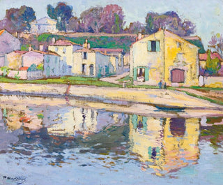 Un quai à Taillebourg - Paul Madeline — widok dzieła