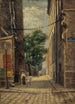 La rue Rataud au coin de la rue Lhomond - Paul Martellière — widok dzieła