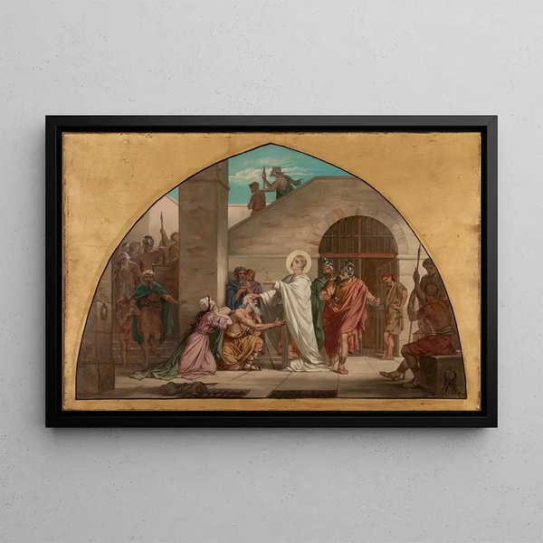 Paul Nanteuil - Saint Laurent gurissant les aveugles dans sa prison.webp