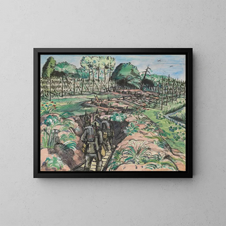 Wyjście z okopów - Paul Nash — oprawiony obraz na ścianie