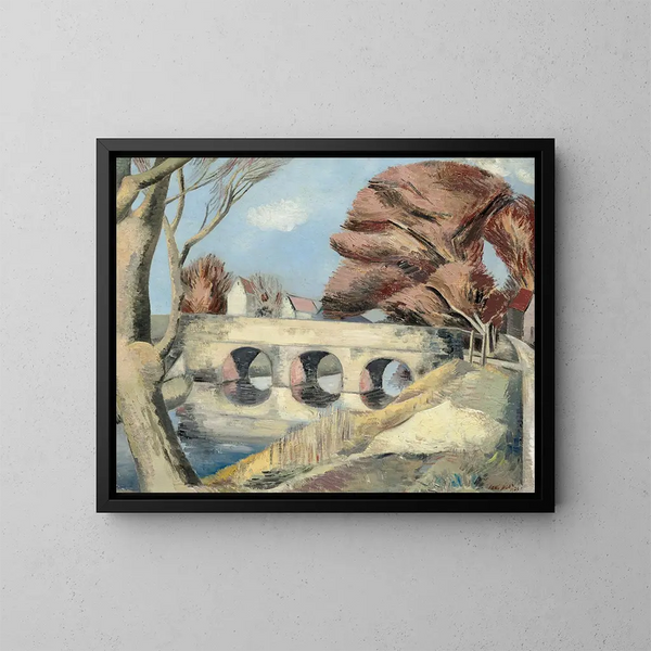 Le Pont de Romney Marsh - Paul Nash — oprawiony obraz na ścianie