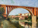 Les remparts et le pont à Rabastens - Paul Prouho — widok dzieła