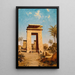 La porte sud Karnak - Paul Rudolf Linke — oprawiony obraz na ścianie