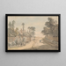 Bayswater, Londyn - Paul Sandby — oprawiony obraz na ścianie