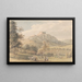 Zamku Carreg Cennen - Paul Sandby — oprawiony obraz na ścianie