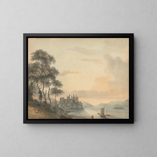 Château de Conway - Paul Sandby — oprawiony obraz na ścianie