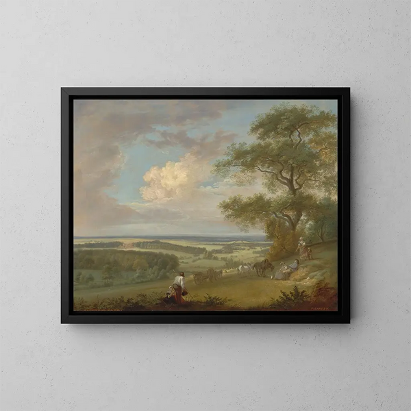 Hackwood Park, Hampshire - Paul Sandby — oprawiony obraz na ścianie