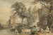 romantycznego krajobrazu z postaciami i bydłem - Paul Sandby — widok dzieła