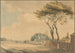 Widok południowo-wschodni ogrodów domu Sir John Elwill Elvills Englefield Green near Egham Surrey - Paul Sandby — widok dzieła