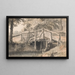 Ruisseau et pont en bois - Paul Sandby — oprawiony obraz na ścianie