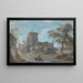 L'Entrée du château de Chepstow - Paul Sandby — oprawiony obraz na ścianie