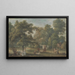 Le Jardin de la maison de Thomas Sandby à Englefield Green près de Windsor - Paul Sandby — oprawiony obraz na ścianie