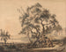 La diseuse de bonne aventure gitane - Paul Sandby — widok dzieła