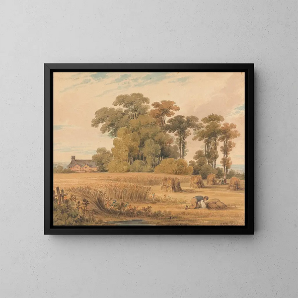 Pole kukurydzy - Paul Sandby Munn — oprawiony obraz na ścianie