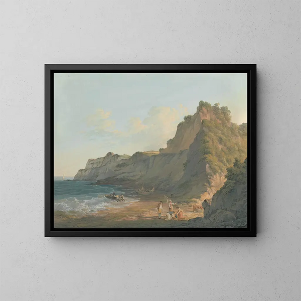 Shanklin Chine, wyspa Wight - Paul Sandby Munn — oprawiony obraz na ścianie