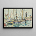 Statki w porcie na wyspie Groix - Paul Signac — oprawiony obraz na ścianie