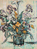 Bukiet irysów, arum, tulipanów w wazonie autorstwa André Metthey - Paul Signac — widok dzieła