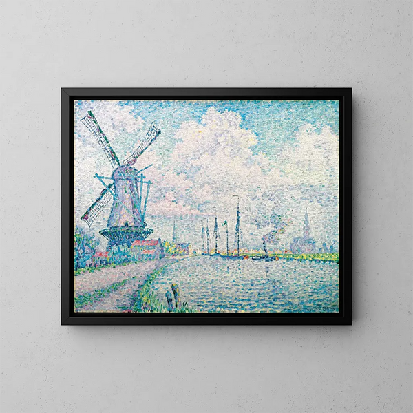 Kanał Overschie - Paul Signac — oprawiony obraz na ścianie