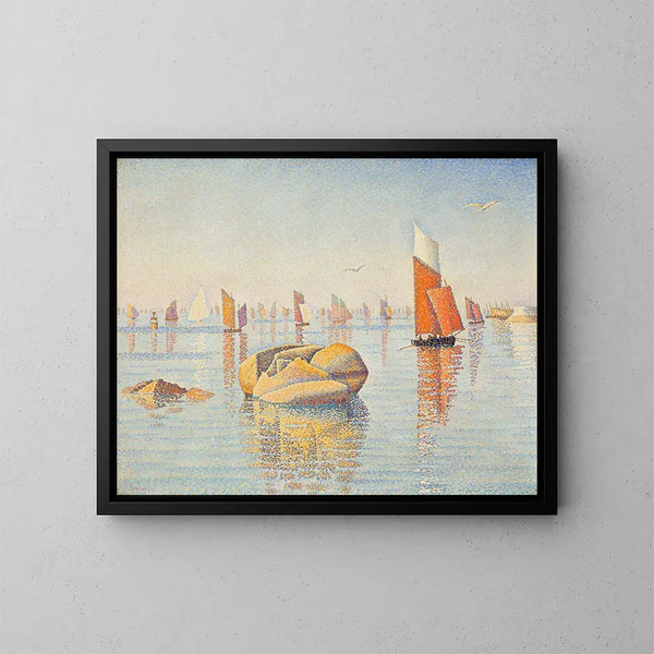 Concarneau o poranku - Paul Signac — oprawiony obraz na ścianie