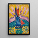 Zachód słońca - Paul Signac — oprawiony obraz na ścianie