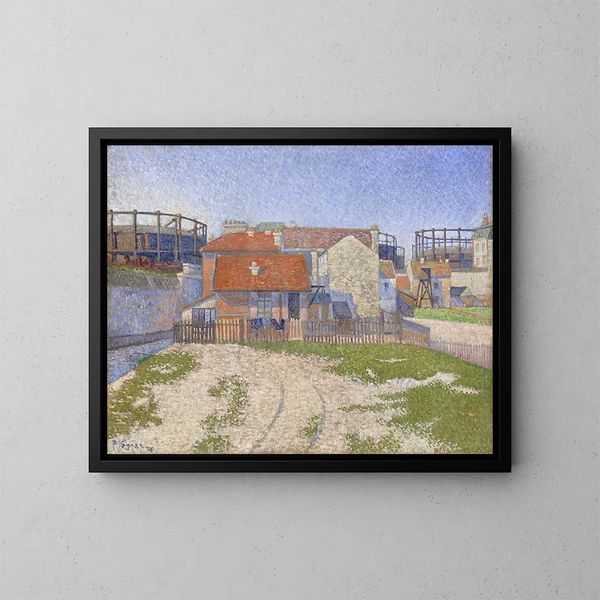 Gazomètres à Clichy - Paul Signac — oprawiony obraz na ścianie