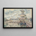 Żaglówki przy nabrzeżu - Paul Signac — oprawiony obraz na ścianie