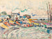 Groix, czyszczenie żagli - Paul Signac — widok dzieła