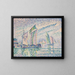 Le Chenal de La Rochelle - Paul Signac — oprawiony obraz na ścianie