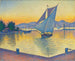 Le Port au soleil couchant, Opus 236, Saint-Tropez - Paul Signac — widok dzieła