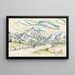 Widok na Alpilles z Saint-Rémy-de-Provence - Paul Signac — oprawiony obraz na ścianie