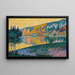 Les Andelys Soleil couchant - Paul Signac — oprawiony obraz na ścianie